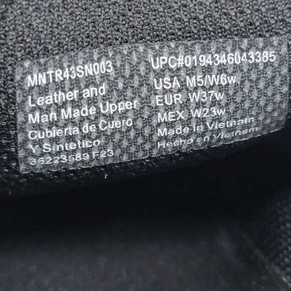 Tredsafe Shoes Mens 5 Womens 6 W Casual Slip On Loafer MNTR43SN003 Black Leather - Picture 3 of 9